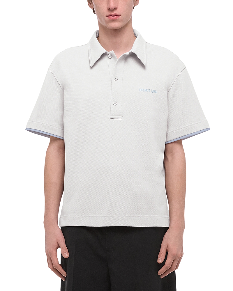 Helmut Lang Pique Polo Shirt