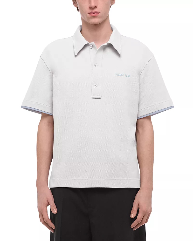 Helmut Lang Pique Polo Shirt