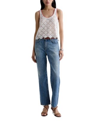 AG Bianca Scallop Scoop Tank | Bloomingdale's Women