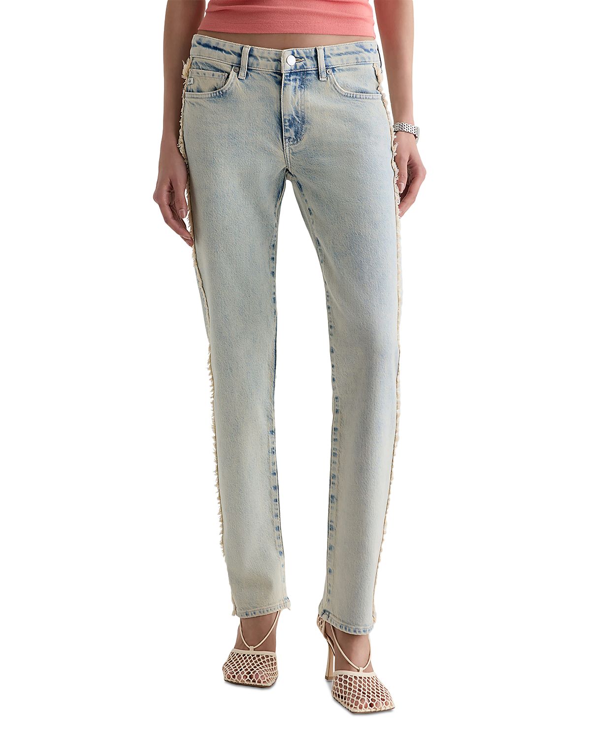 Ag Sandra Low Rise Straight Jeans