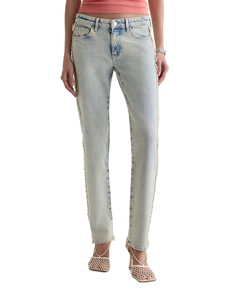 Ag Sandra Low Rise Straight Jeans in Mojave Khaki