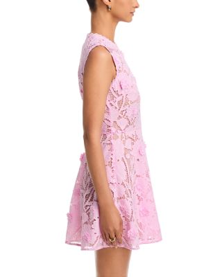 Self-portrait Women's Lace Mini Dress - Pink - Size 4
