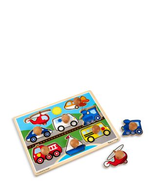 Vehicles Jumbo Knob Puzzle, 8 Pieces - Ages 3+