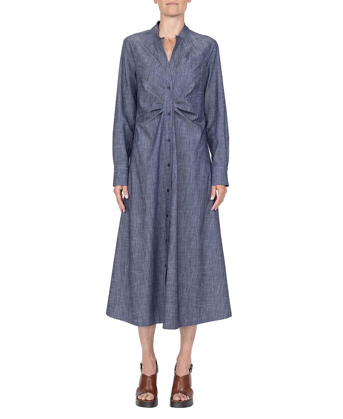 Callas Milano Genny Long Sleeve Shirt Dress