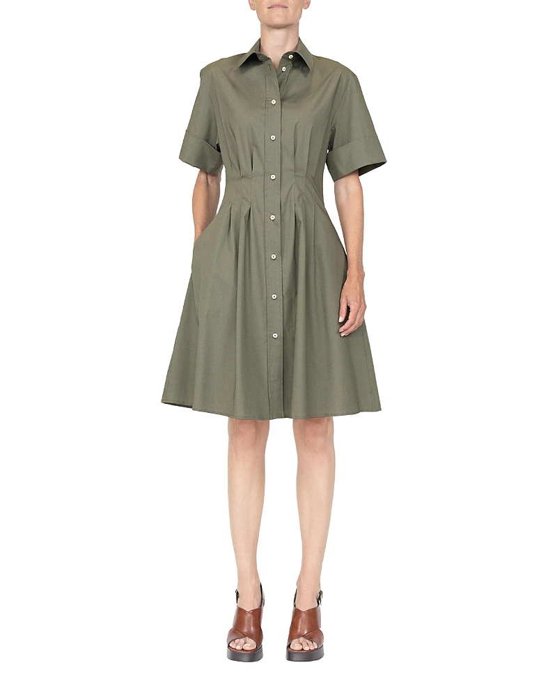 Callas Milano Bergamo Fit and Flare Shirt Dress