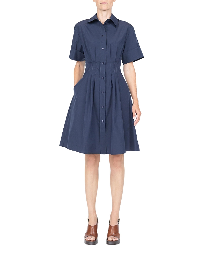 Callas Milano Bergamo Fit and Flare Shirt Dress