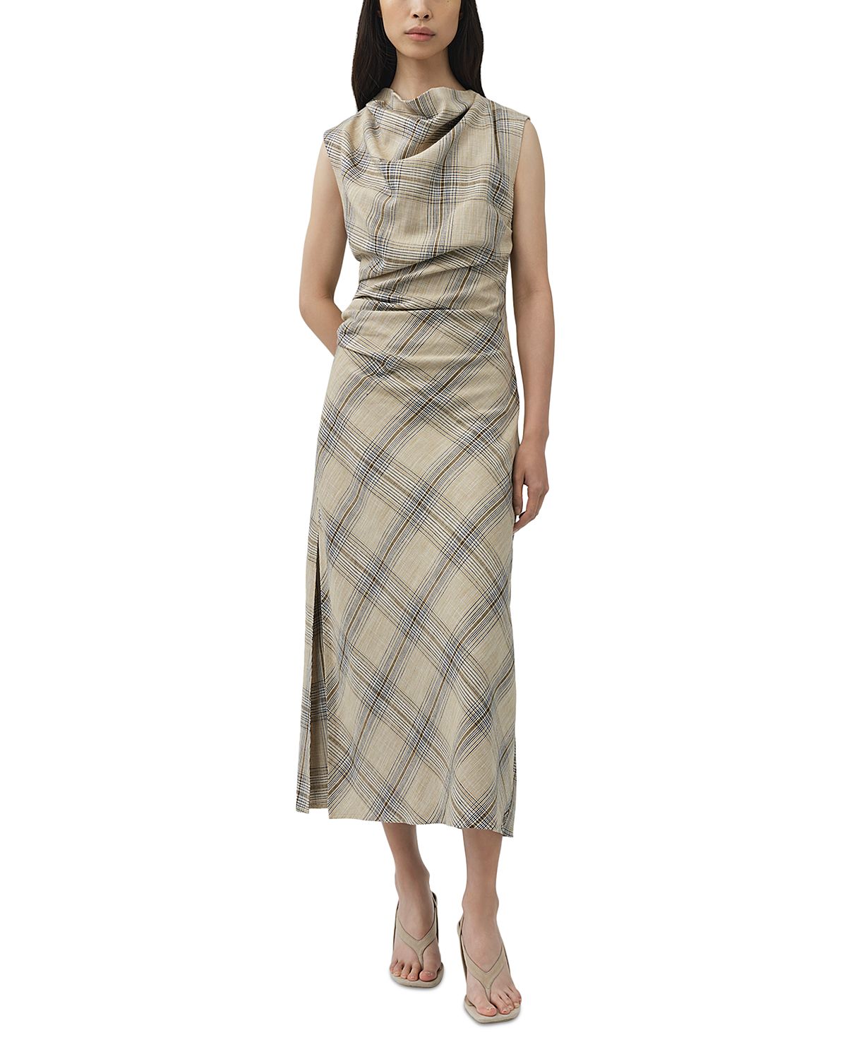 Simkhai Burke Draped Midi Dress