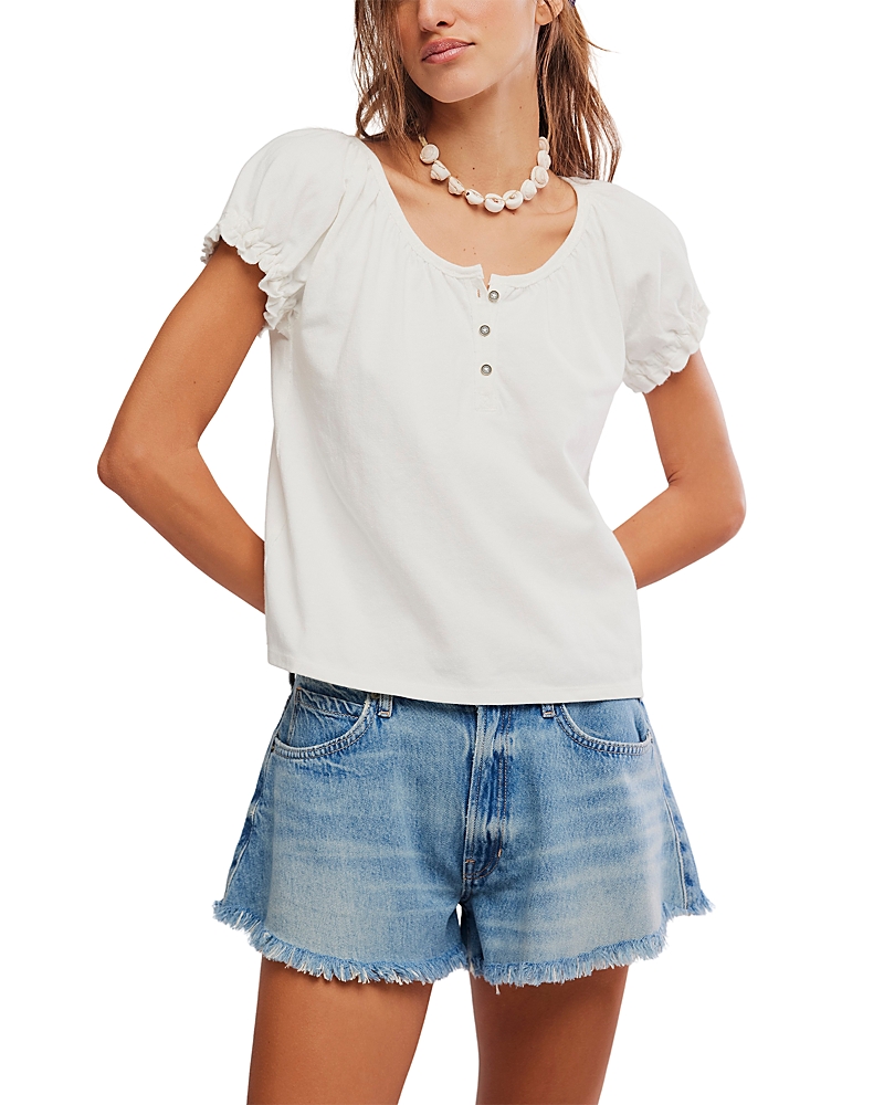 Free People Issa Puff Sleeve Tee