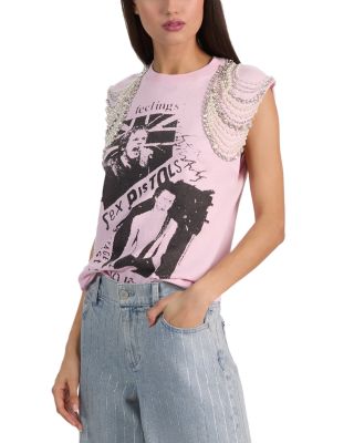 Micah Embellished Muscle Tee