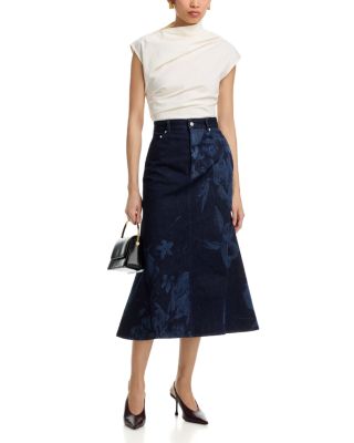 Fluted Midi Skirt