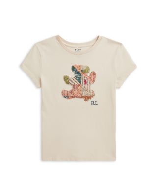 Girls' Patchwork Polo Bear Cotton Jersey Tee - Big Kid
