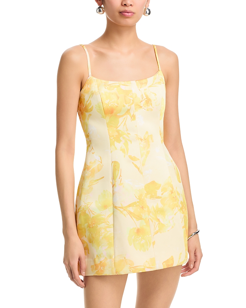 French Connection York Satin Sophie Fleur Mini Dress