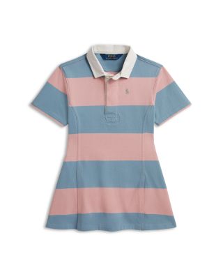 Girls' Striped Cotton Jersey Rugby Dress - Little Kid