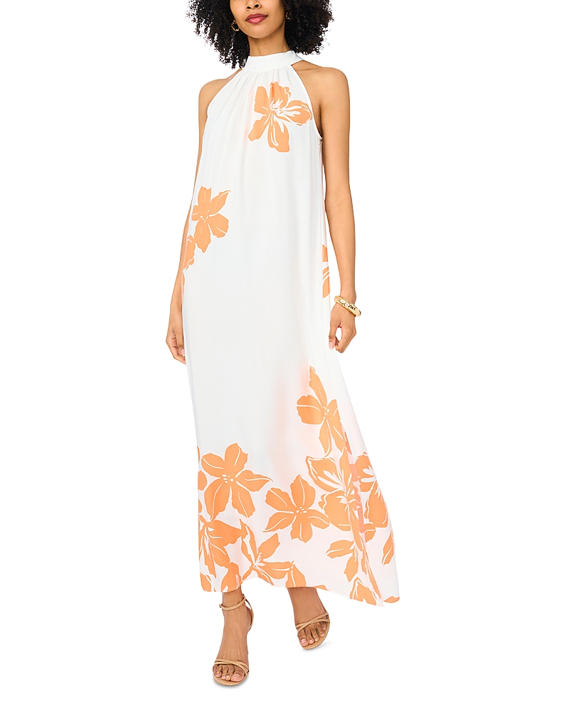 Vince Camuto Halter High Neck Maxi Dress