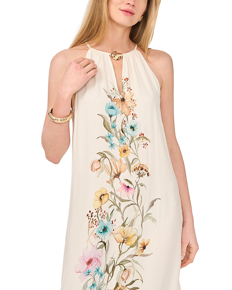 Vince Camuto High Neck Flowy Maxi Dress