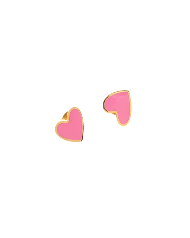 Pip Pop Girl's Enamel Heart Earring