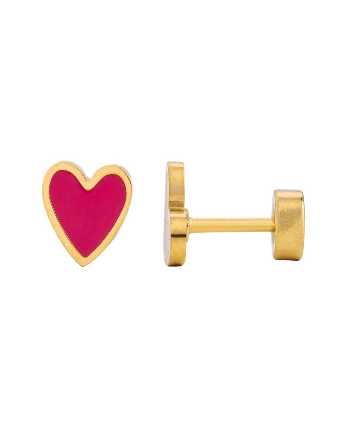 Pip Pop Girl's Enamel Heart Earring