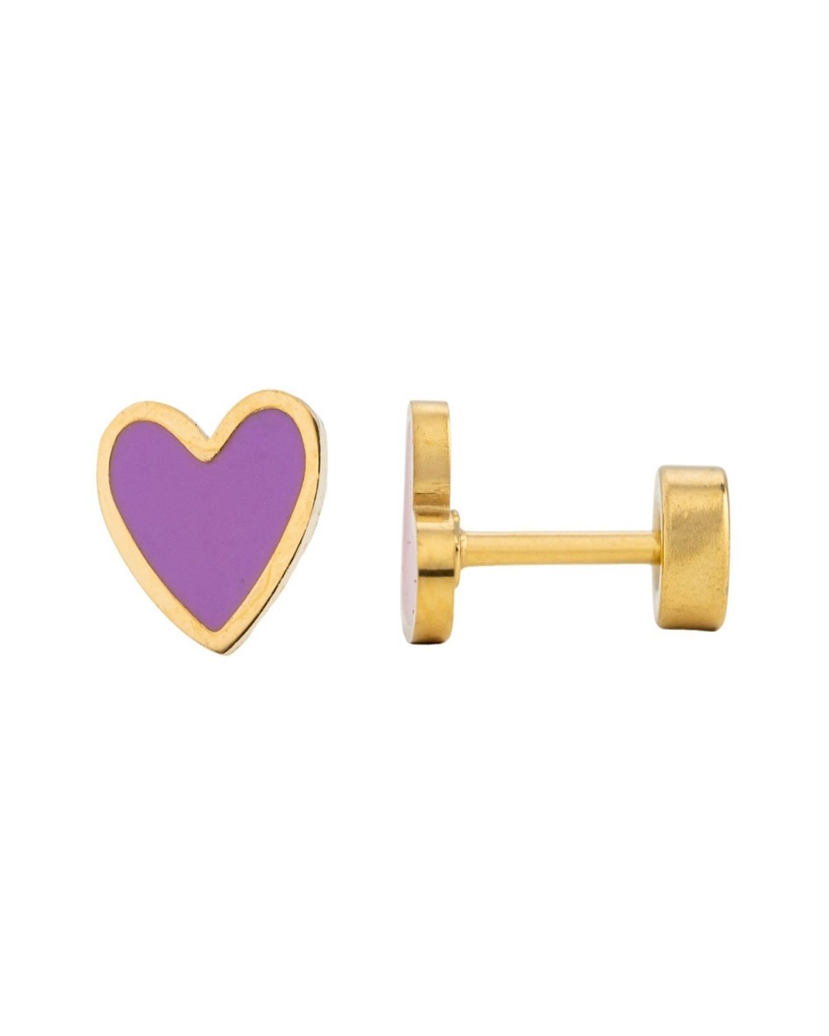 Pip Pop Girl's Enamel Heart Earring