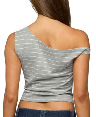 Keryn Striped Asymmetric Top