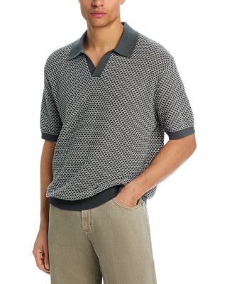 July Summer Stitch Johnny Collar Polo