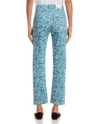 Topanga High Rise Printed Jeans in Blue Vine