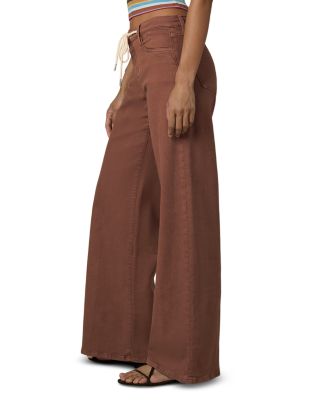 The Lou Lou Drawstring Ankle Jeans in Chocolate - thumbnail 4