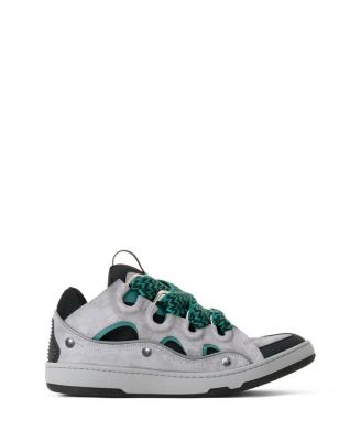  Unisex Curb Patch Sneakers In Leather