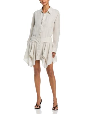 Cut off Double Shirt Dress