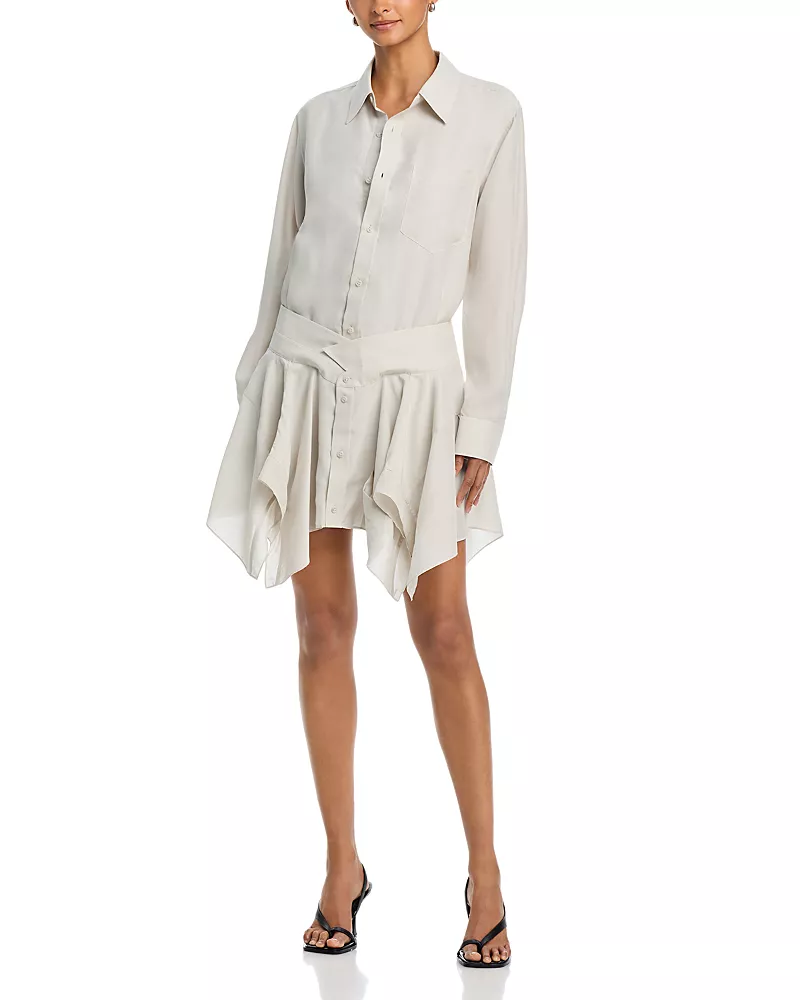alexanderwang Cut off Double Shirt Dress