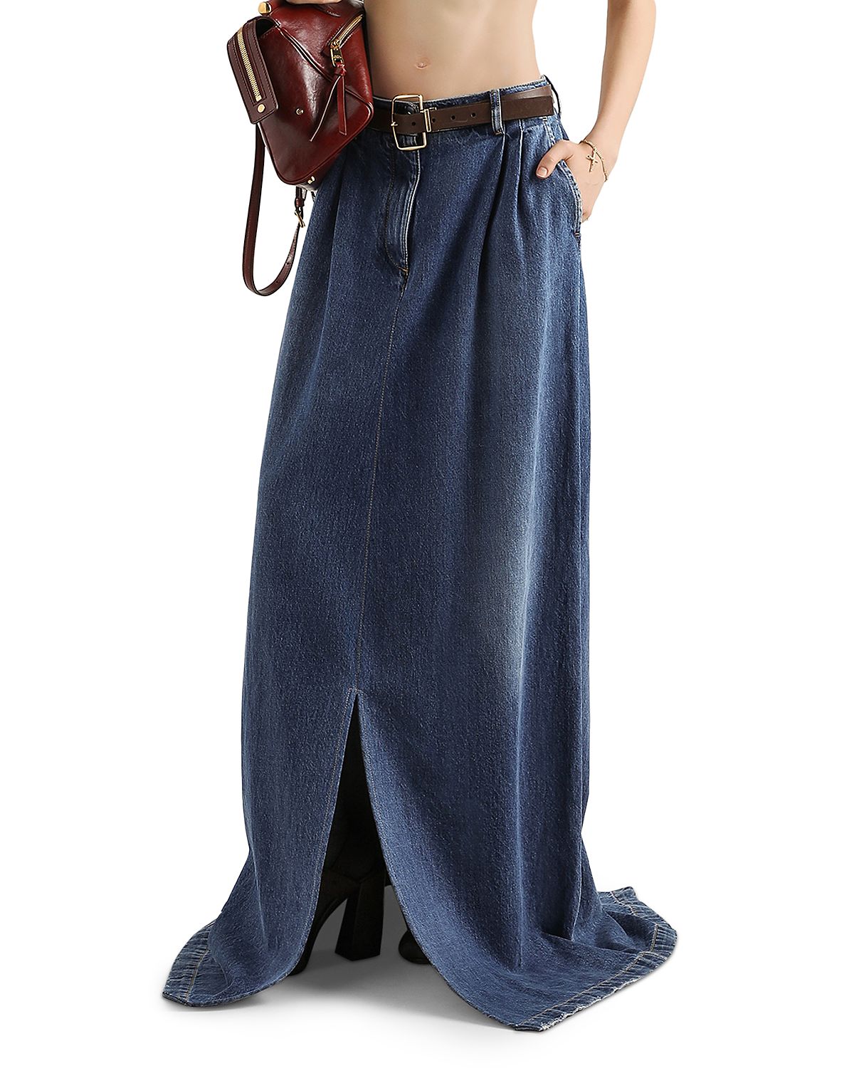 Dolce & Gabbana Long Denim Skirt