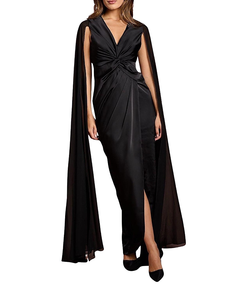 Coast Satin Cape Sleeve Maxi Dress