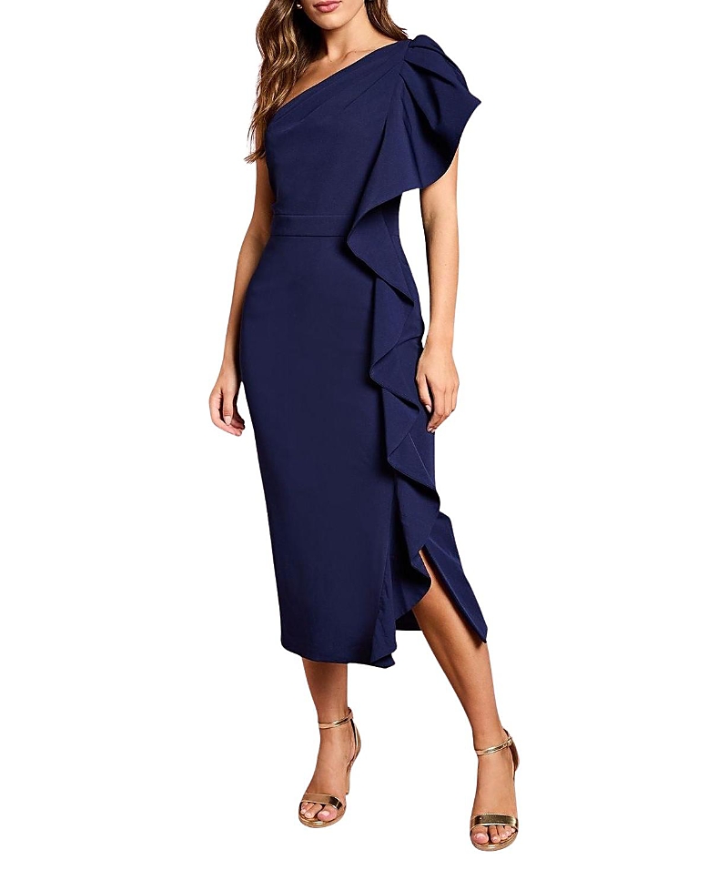Coast One Shoulder Pencil Midi Dress