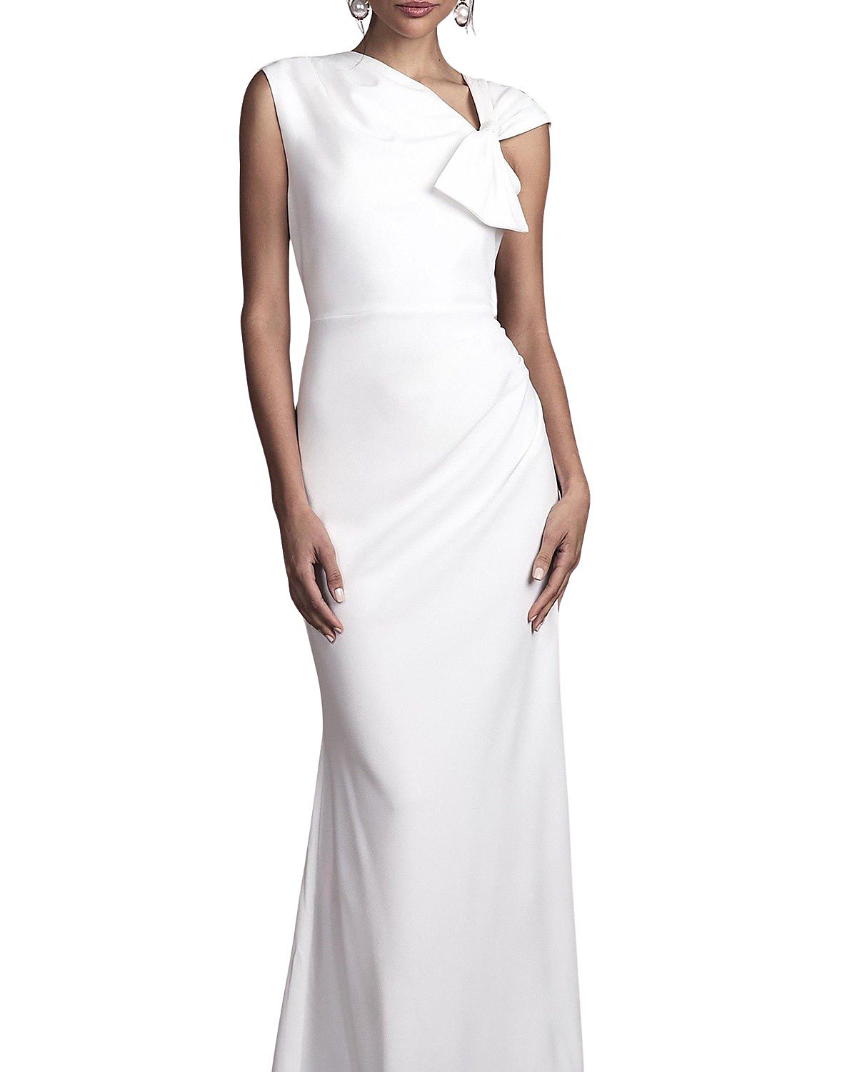 Coast Bow Detail Crepe Wedding Dress