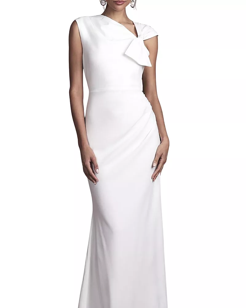 Coast Bow Detail Crepe Wedding Dress