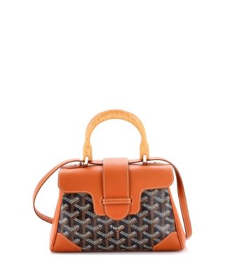  Mini Saigon Top Handle Bag Coated Canvas with Leather