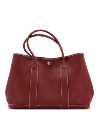 36 Garden Party Tote Leather
