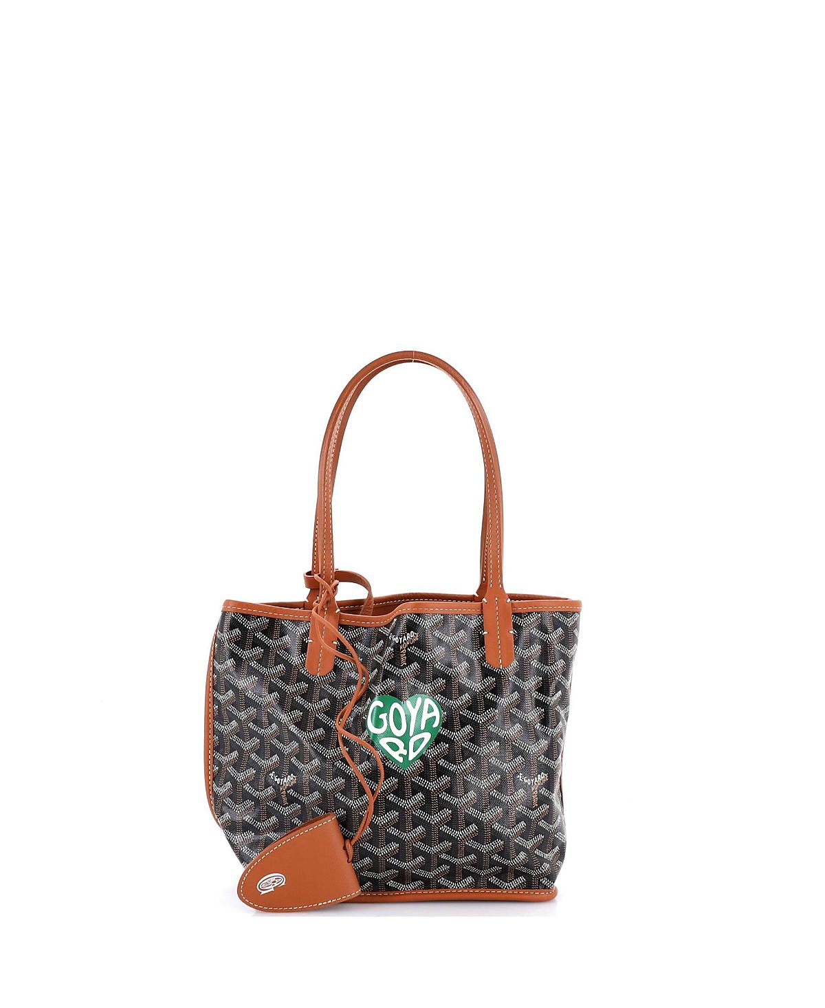 Pre-Owned Goyard Mini Anjou Reversible Tote Printed Coated Canvas