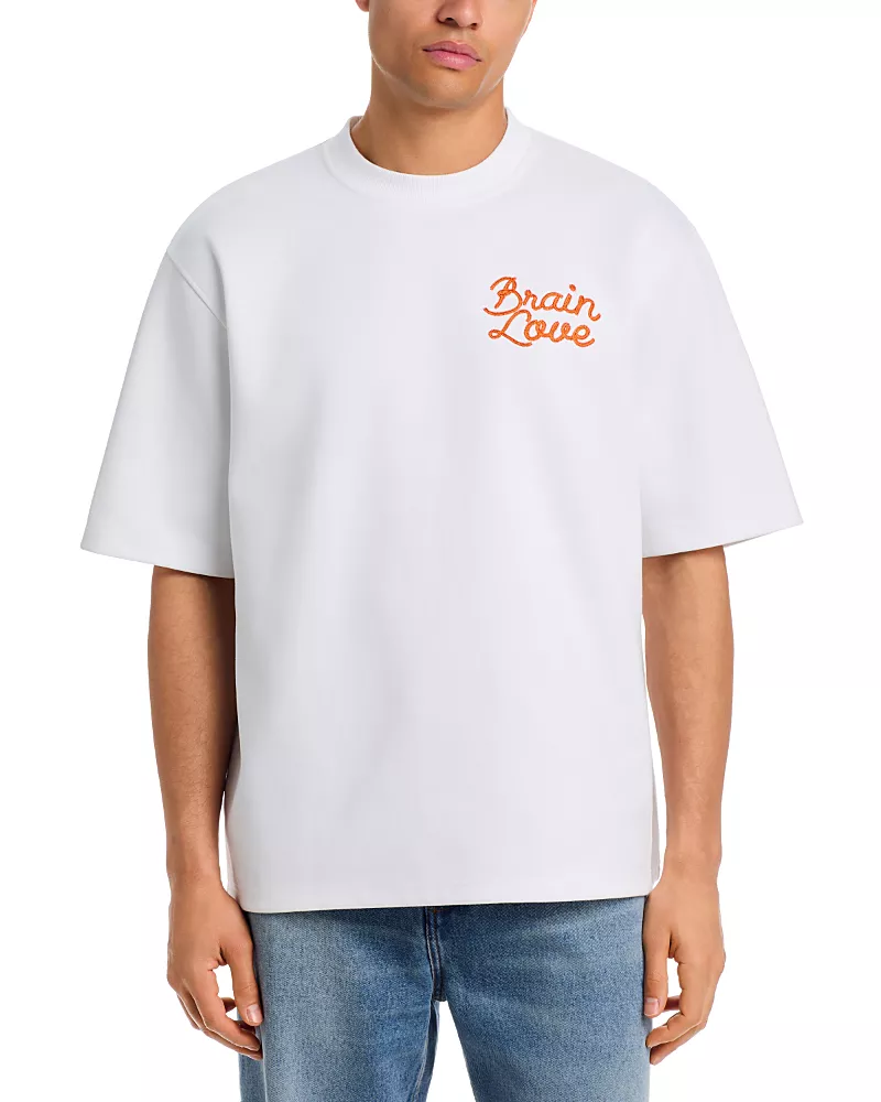 Brain Love Boxy Fit Love You Logo T-Shirt