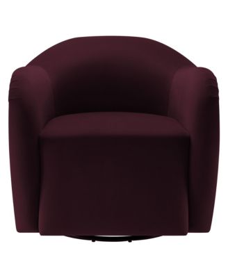 Compose Performance Velvet Swivel Armchair