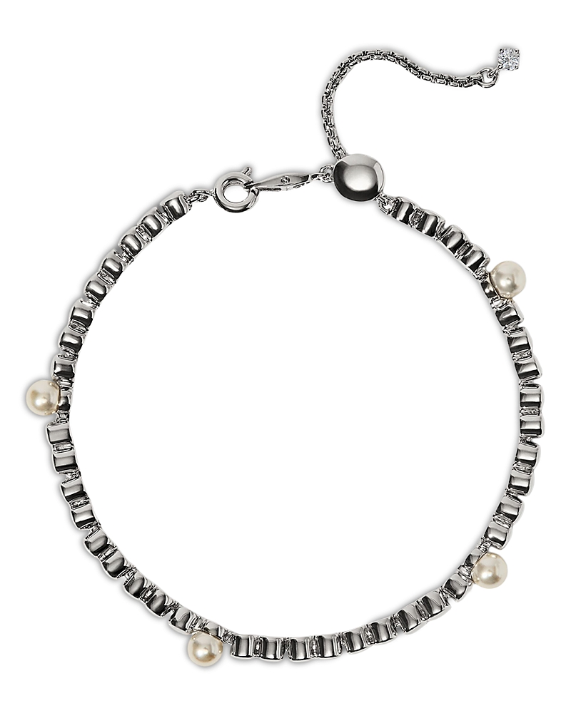 Nadri Esme Imitation Pearl Slider Bracelet