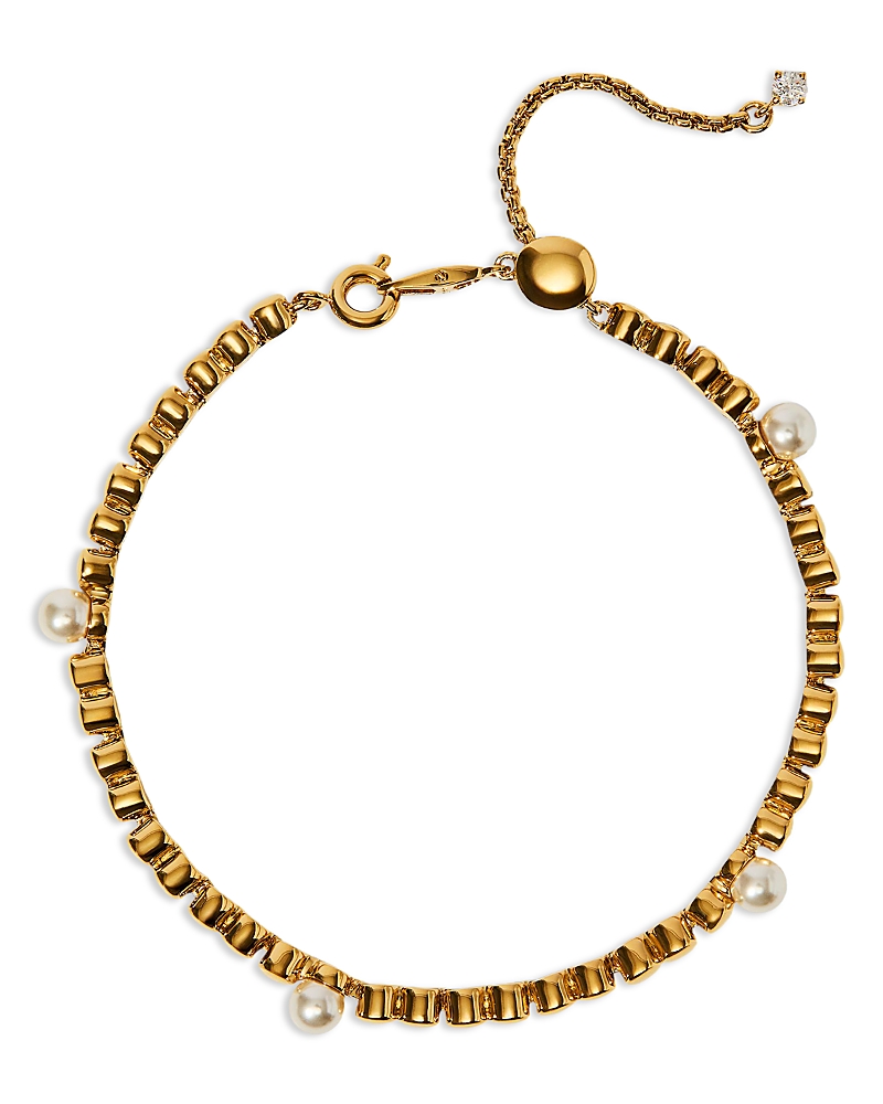 Nadri Esme Imitation Pearl Slider Bracelet