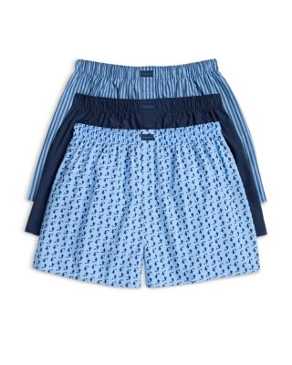 Woven Cotton Boxers, Pack of 3