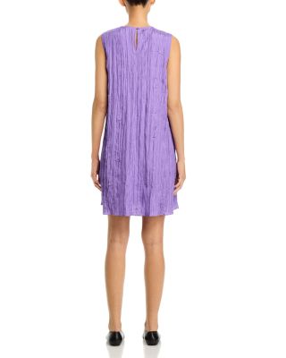 fitted crushed silk dress Crushed Silk Dress  Eileen Fisher Renew
