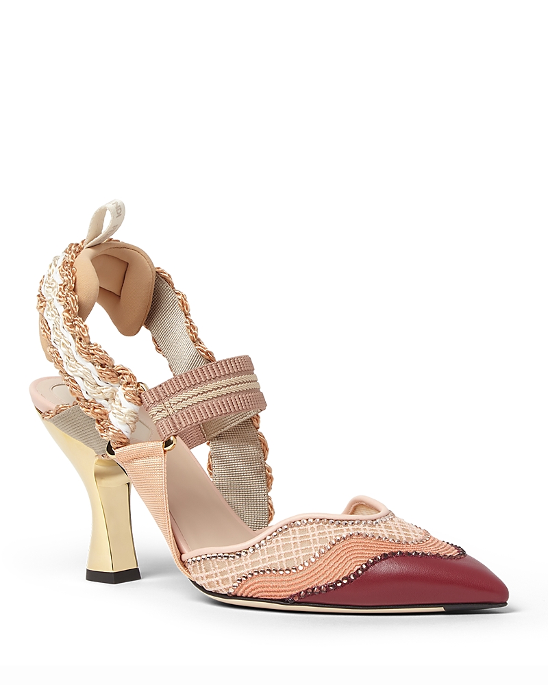 Fendi Women's Amaren Apricot Peach Pumps