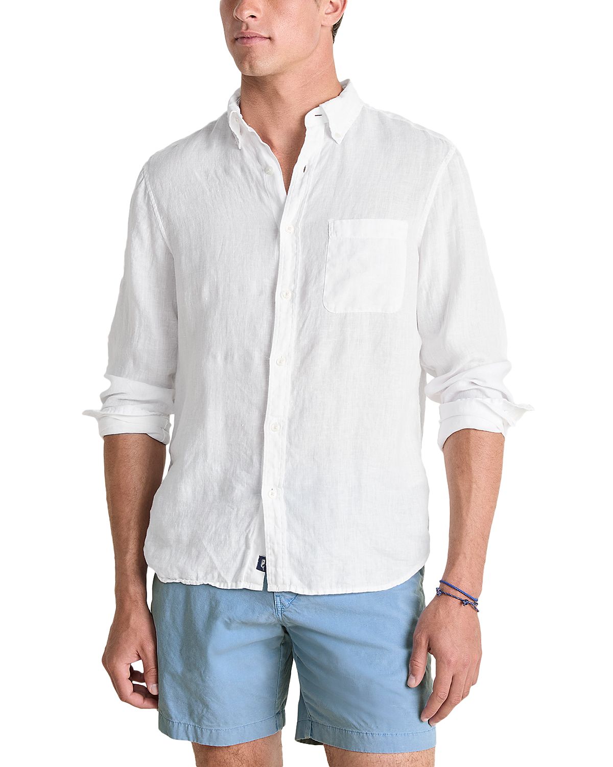 Vineyard Vines Surfside Regular Fit Button Down Linen Shirt