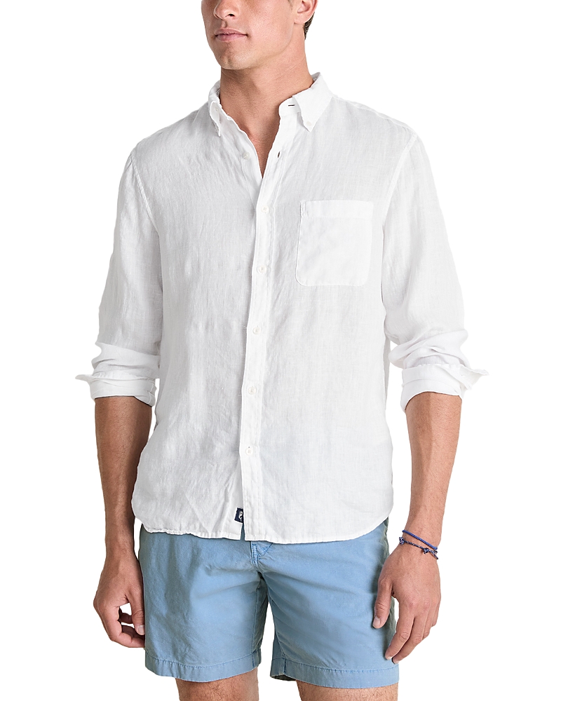 Vineyard Vines Surfside Regular Fit Button Down Linen Shirt
