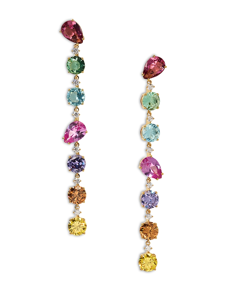 Nadri Mojito Crystal Linear Drop Earrings