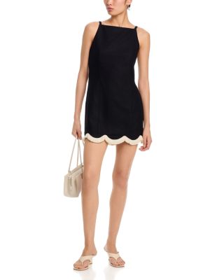 black drape dress Nevin Black Gold Buckle One Side Drape Dress – House Of Haniya