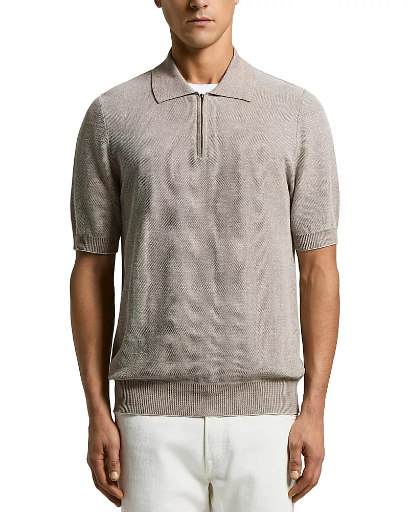 Peserico Cotton & Linen Polo Shirt