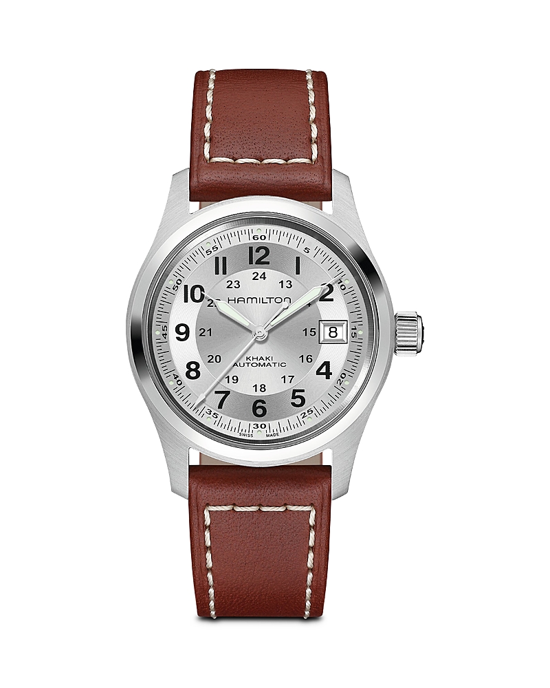 Hamilton Khaki Field Auto Watch, 38mm In Brown